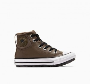 Botas Converse Chuck Taylor All Star Berkshire Leather Niños Marrones | COLOMBIA P3498W