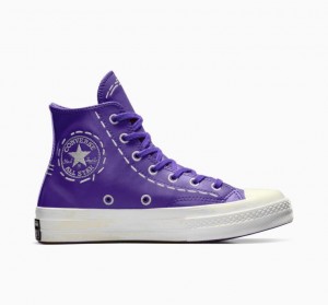 Tenis Converse Chuck 70 Bold Stitch Altos Mujer Moradas | COLOMBIA S4972I