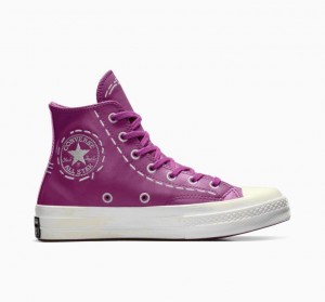 Tenis Converse Chuck 70 Bold Stitch Altos Mujer Fucsia | COLOMBIA J9483P