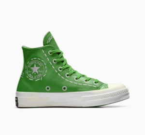 Tenis Converse Chuck 70 Bold Stitch Altos Mujer Verde | COLOMBIA L2953X