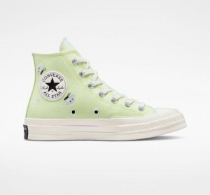 Tenis Converse Chuck 70 Butterfly Wings Altos Mujer Verde Claro | COLOMBIA C7190B