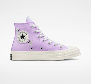 Tenis Converse Chuck 70 Butterfly Wings Altos Mujer Lavanda | COLOMBIA U8239B