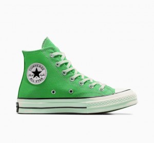 Tenis Converse Chuck 70 Canvas Altos Hombre Verde | COLOMBIA L7382J