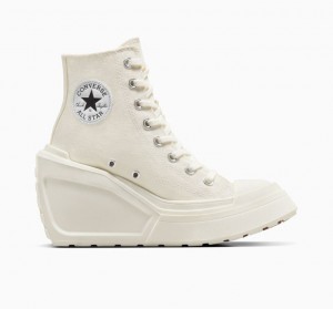 Tenis Converse Chuck 70 De Luxe Wedge Altos Mujer Blancas | COLOMBIA I3024G