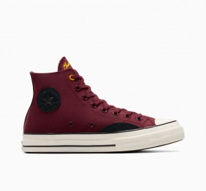 Tenis Converse Chuck 70 Mixed Materials Altos Mujer Burdeos | COLOMBIA Z1487N