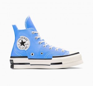 Tenis Converse Chuck 70 Plus Altos Hombre Azules | COLOMBIA E2659A