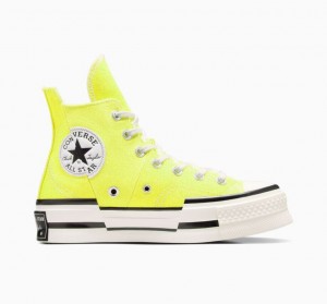 Tenis Converse Chuck 70 Plus Altos Hombre Limón | COLOMBIA M0321A