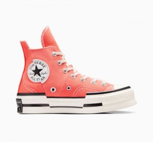 Tenis Converse Chuck 70 Plus Altos Mujer Coral | COLOMBIA K3207Q