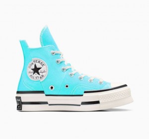 Tenis Converse Chuck 70 Plus Altos Mujer Azules | COLOMBIA Y2653H