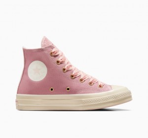 Tenis Converse Chuck 70 Ribbon Laces Altos Hombre Rosas | COLOMBIA H8760M