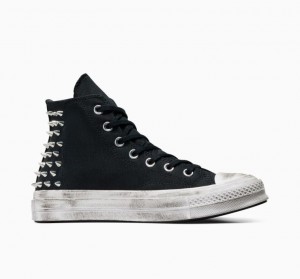 Tenis Converse Chuck 70 Studded Altos Mujer Negras | COLOMBIA D5189U