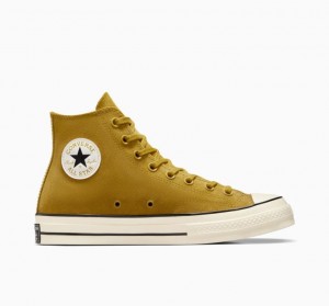 Tenis Converse Chuck 70 Suede Altos Hombre Amarillo | COLOMBIA J8920C