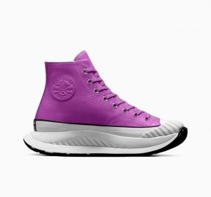 Tenis Converse Chuck Taylor 70 At-cx Leather Altos Mujer Moradas | COLOMBIA W0148E