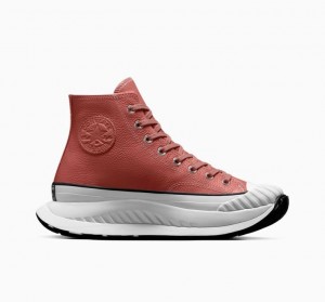 Tenis Converse Chuck Taylor 70 At-cx Leather Altos Mujer Naranjas | COLOMBIA L8120X