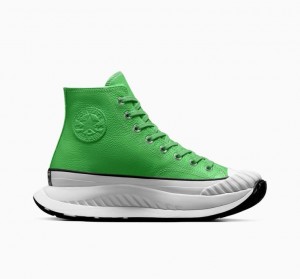 Tenis Converse Chuck Taylor 70 At-cx Leather Altos Hombre Verde | COLOMBIA J2714M