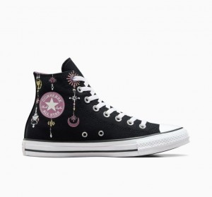 Tenis Converse Chuck Taylor All Star Alchemy Embroidery Altos Mujer Negras | COLOMBIA E1493U