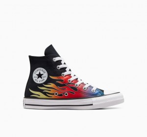 Tenis Converse Chuck Taylor All Star Cars Altos Niños Negras Multicolor | COLOMBIA G8614P