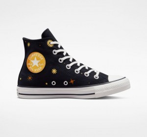 Tenis Converse Chuck Taylor All Star Celestial Altos Mujer Negras | COLOMBIA M3719B