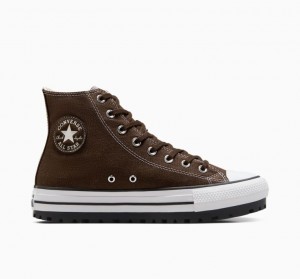 Tenis Converse Chuck Taylor All Star City Trek Altos Mujer Chocolate | COLOMBIA B2401X