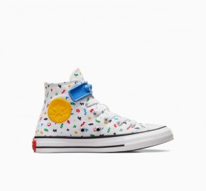 Tenis Converse Chuck Taylor All Star Easy On Doodles Altos Niños Blancas Multicolor | COLOMBIA H7309O