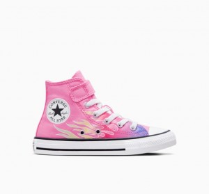 Tenis Converse Chuck Taylor All Star Easy-on Cars Altos Niños Rosas | COLOMBIA Z0657O