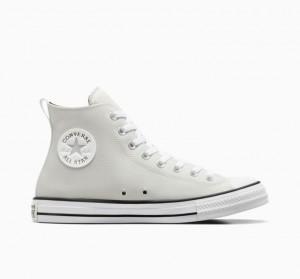 Tenis Converse Chuck Taylor All Star Leather Altos Hombre Blancas | COLOMBIA S9617I