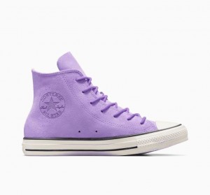 Tenis Converse Chuck Taylor All Star Mono Suede Altos Mujer Lavanda | COLOMBIA I6792Z