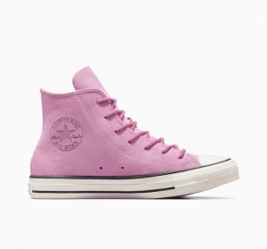 Tenis Converse Chuck Taylor All Star Mono Suede Altos Mujer Rosas | COLOMBIA T2561G