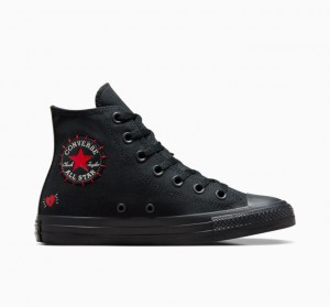 Tenis Converse Chuck Taylor All Star Rose Altos Hombre Negras | COLOMBIA D1734B