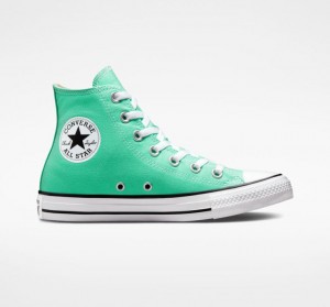 Tenis Converse Chuck Taylor All Star Seasonal Color Altos Mujer Turquesa | COLOMBIA N7408W