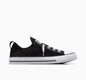 Tenis Converse Chuck Taylor All Star Shoreline Knit Slip Bajos Mujer Negras | COLOMBIA G3410R