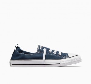 Tenis Converse Chuck Taylor All Star Shoreline Slip Bajos Mujer Azul Marino | COLOMBIA O3672J