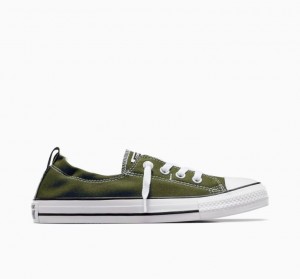 Tenis Converse Chuck Taylor All Star Shoreline Slip Bajos Mujer Verde Oliva | COLOMBIA P4605X