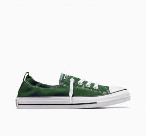 Tenis Converse Chuck Taylor All Star Shoreline Slip Bajos Mujer Verde | COLOMBIA P7103V