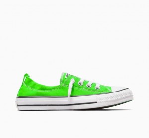 Tenis Converse Chuck Taylor All Star Shoreline Slip Bajos Mujer Verde | COLOMBIA C4391R