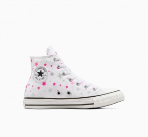 Tenis Converse Chuck Taylor All Star Sparkle Altos Niños Blancas | COLOMBIA Y4359M