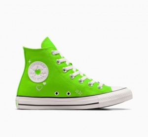 Tenis Converse Chuck Taylor All Star Y2K Heart Altos Mujer Verde | COLOMBIA G5692E