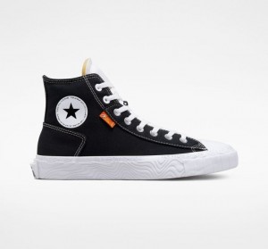 Tenis Converse Chuck Taylor Alt Star Canvas Altos Mujer Negras | COLOMBIA U6842L