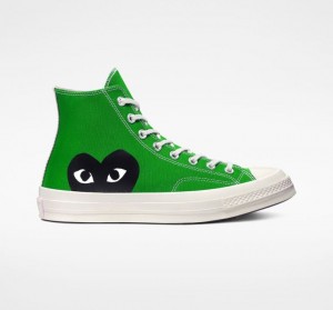 Tenis Converse X Comme Des Garçons Play Chuck 70 Altos Hombre Verde | COLOMBIA U9678A