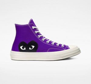 Tenis Converse X Comme Des Garçons Play Chuck 70 Altos Hombre Moradas | COLOMBIA N3947H