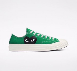 Tenis Converse X Comme Des Garçons Play Chuck 70 Bajos Hombre Verde | COLOMBIA A6213Q