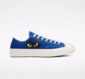 Tenis Converse X Comme Des Garçons Play Chuck 70 Bajos Hombre Azules | COLOMBIA S1902F