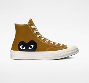 Tenis Converse X Comme Des Garçons Play Chuck 70 Altos Mujer Marrones | COLOMBIA O6302V