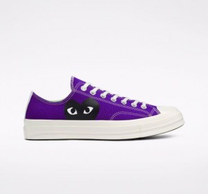 Tenis Converse X Comme Des Garçons Play Chuck 70 Bajos Mujer Moradas | COLOMBIA E4069V