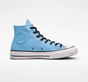 Tenis Converse X Stüssy Surfman Chuck 70 Altos Mujer Azules Claro | COLOMBIA L9582R