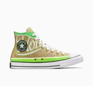 Tenis Converse X Wonka Chuck Taylor All Star Swirl Altos Hombre Verde | COLOMBIA F3429T