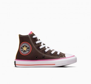 Tenis Converse X Wonka Chuck Taylor All Star Altos Niños Marrones Oscuro | COLOMBIA V4298E