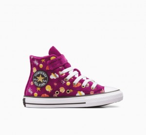 Tenis Converse X Wonka Chuck Taylor All Star Easy On Altos Niños Moradas | COLOMBIA W6092L