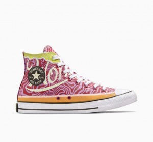 Tenis Converse X Wonka Chuck Taylor All Star Swirl Altos Mujer Rosas | COLOMBIA V9132I