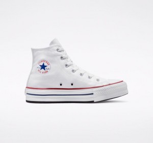 Tenis Plataforma Converse Chuck Taylor All Star Lift Niños Blancas | COLOMBIA N7132P